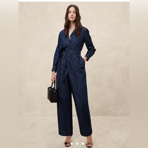 NWT banana republic denim jumpsuit